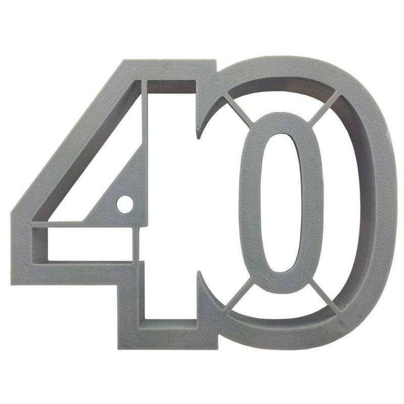 Number 40 Cookie Cutter 4 Inch - Hand Made in the USA